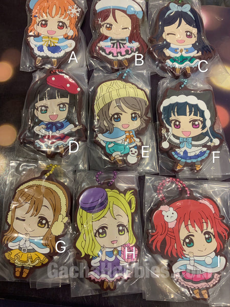 Love Live Sunshine Winter Outfit Flat Rubber Keychain 9 Pieces Set (In –  Gacha Hobbies