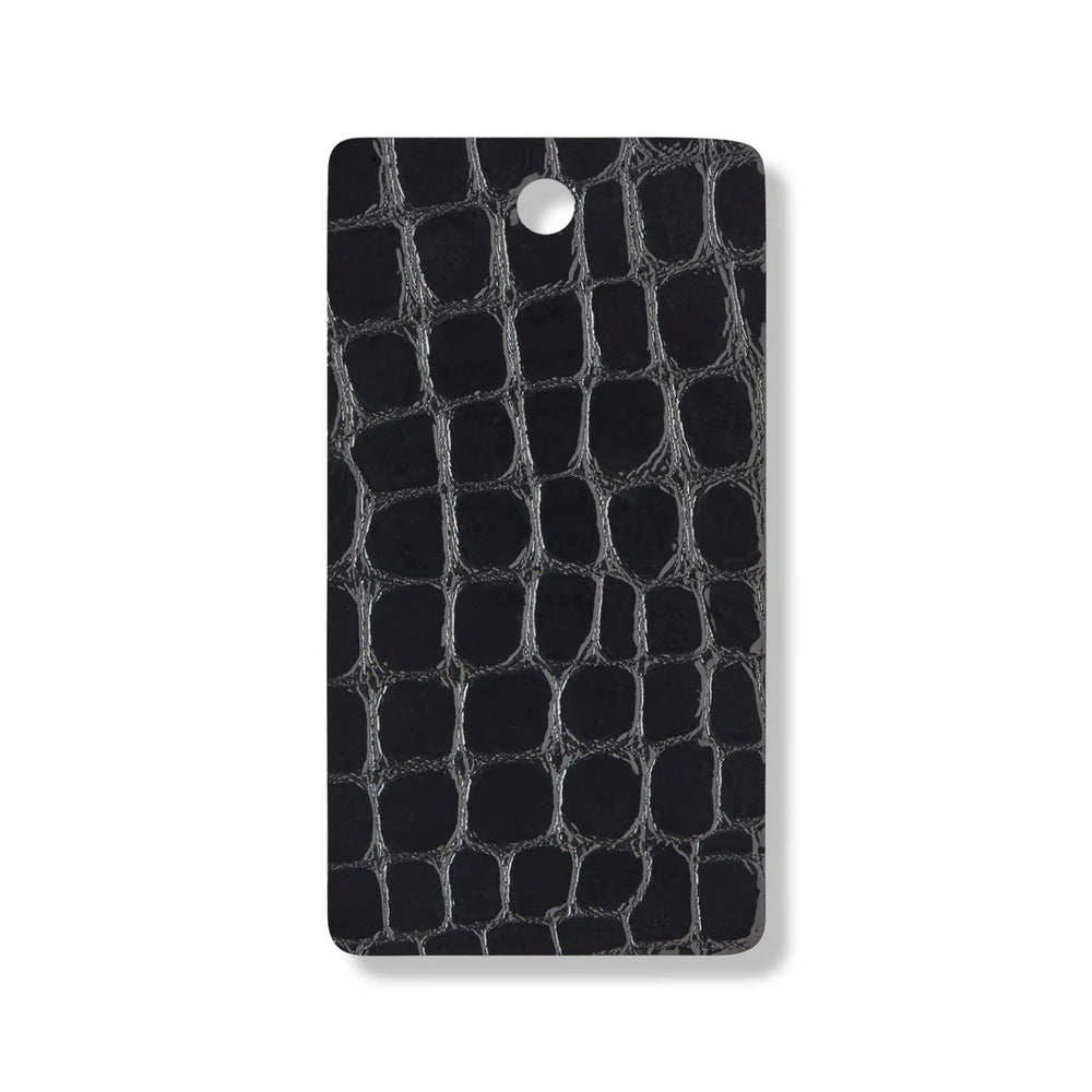 Black Faux Croc Gloss