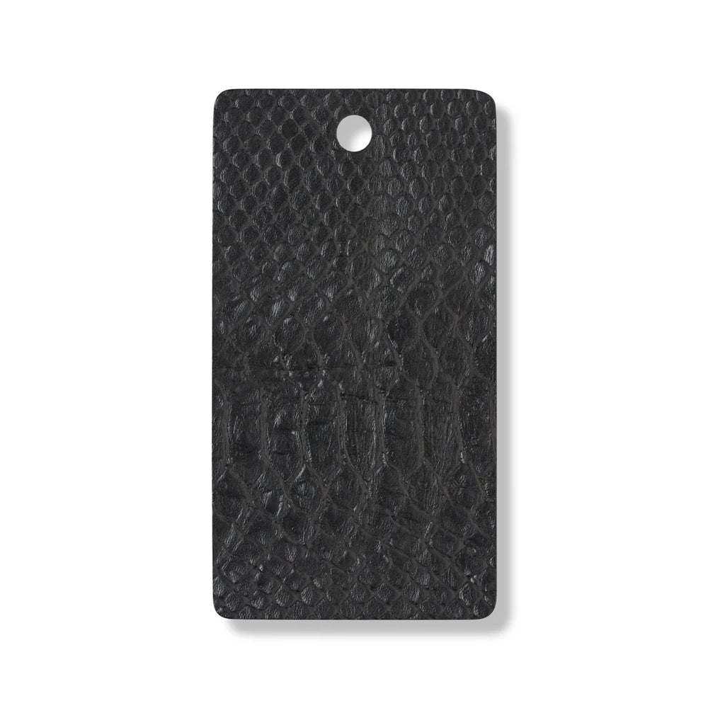 Black Matte Faux Iguana