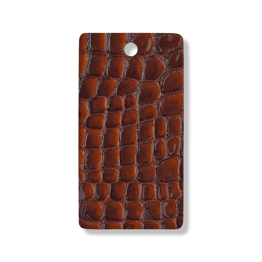 Chestnut Faux Croc Gloss
