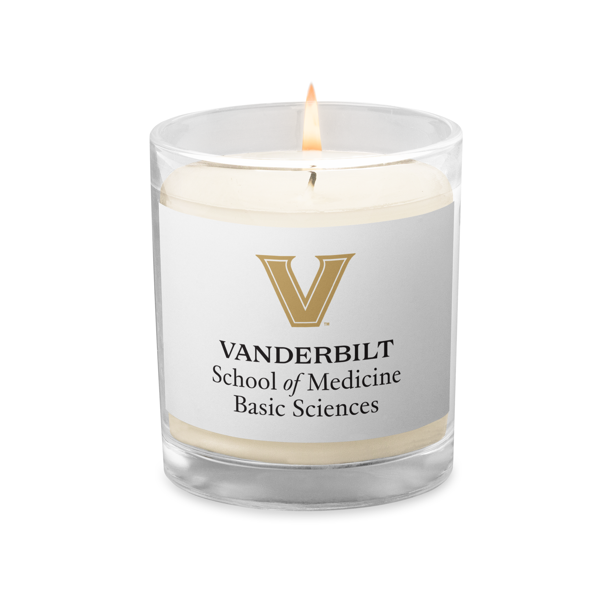 VU Basic Sciences Glass jar soy wax candle