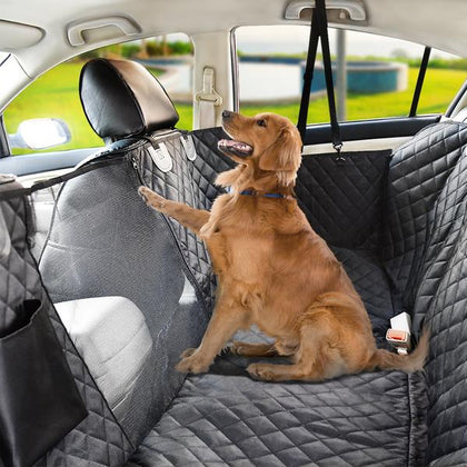 Pecute Dog Car Seat Cover, Pet Back Seat Protector Waterproof