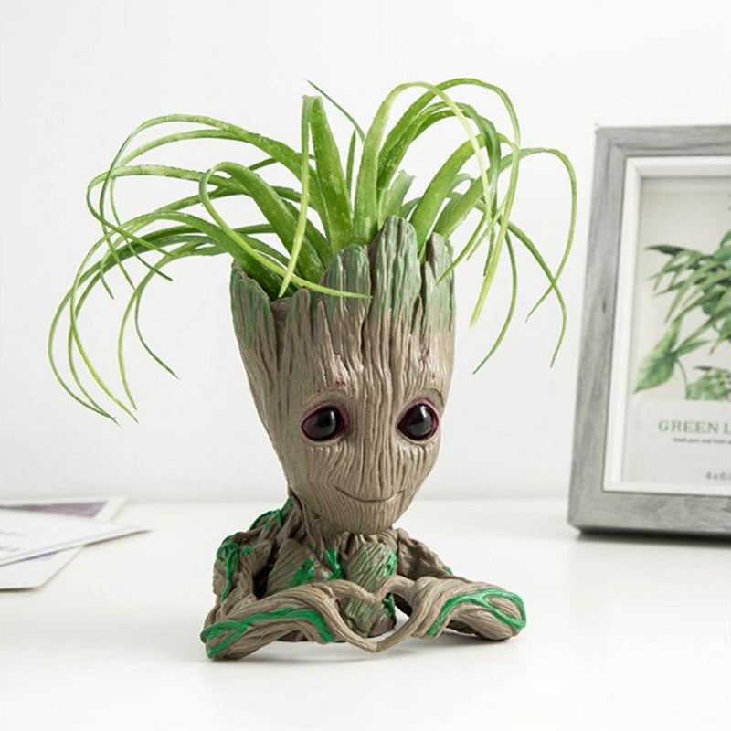 Ondenkbaar Absoluut Uitputting Baby Groot Planter | Creative Treeman Baby Groot Succulent Planter Cute  Green Plants Flower Pot Guardians of The Galaxy - TOV Collection