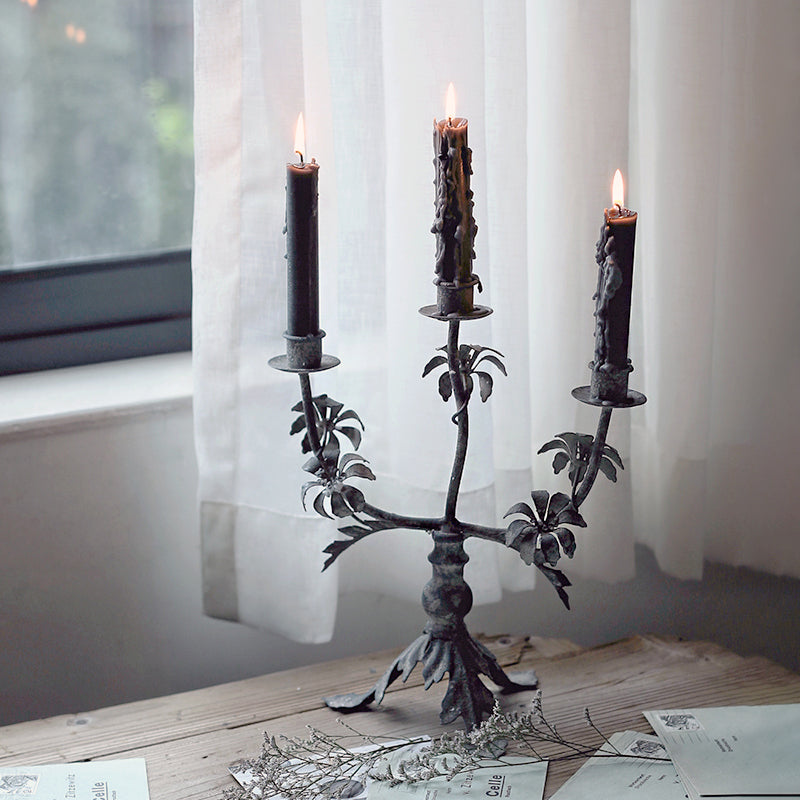 Black Metal Garden Gates Candelabra With 5 Arms Gothic Candlestick Holder  For Home Decor, Weddings, Christmas, And Church Parties From Lizhirou,  $46.5
