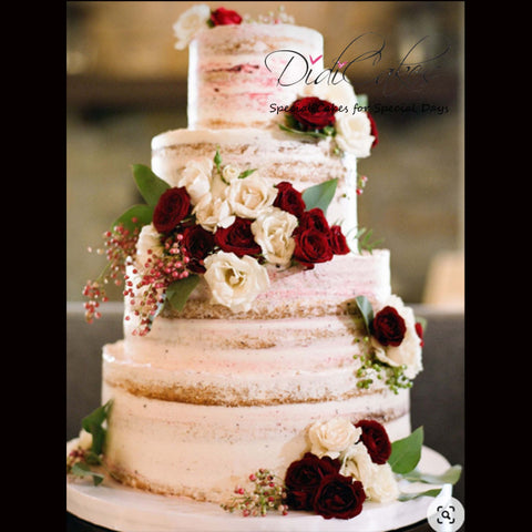 Semi Naked Wedding Cake