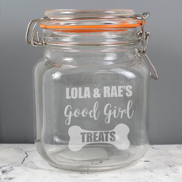 Good Girl treats glass kilner jar 2