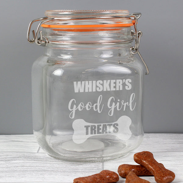 Good Girl treats glass kilner jar 3