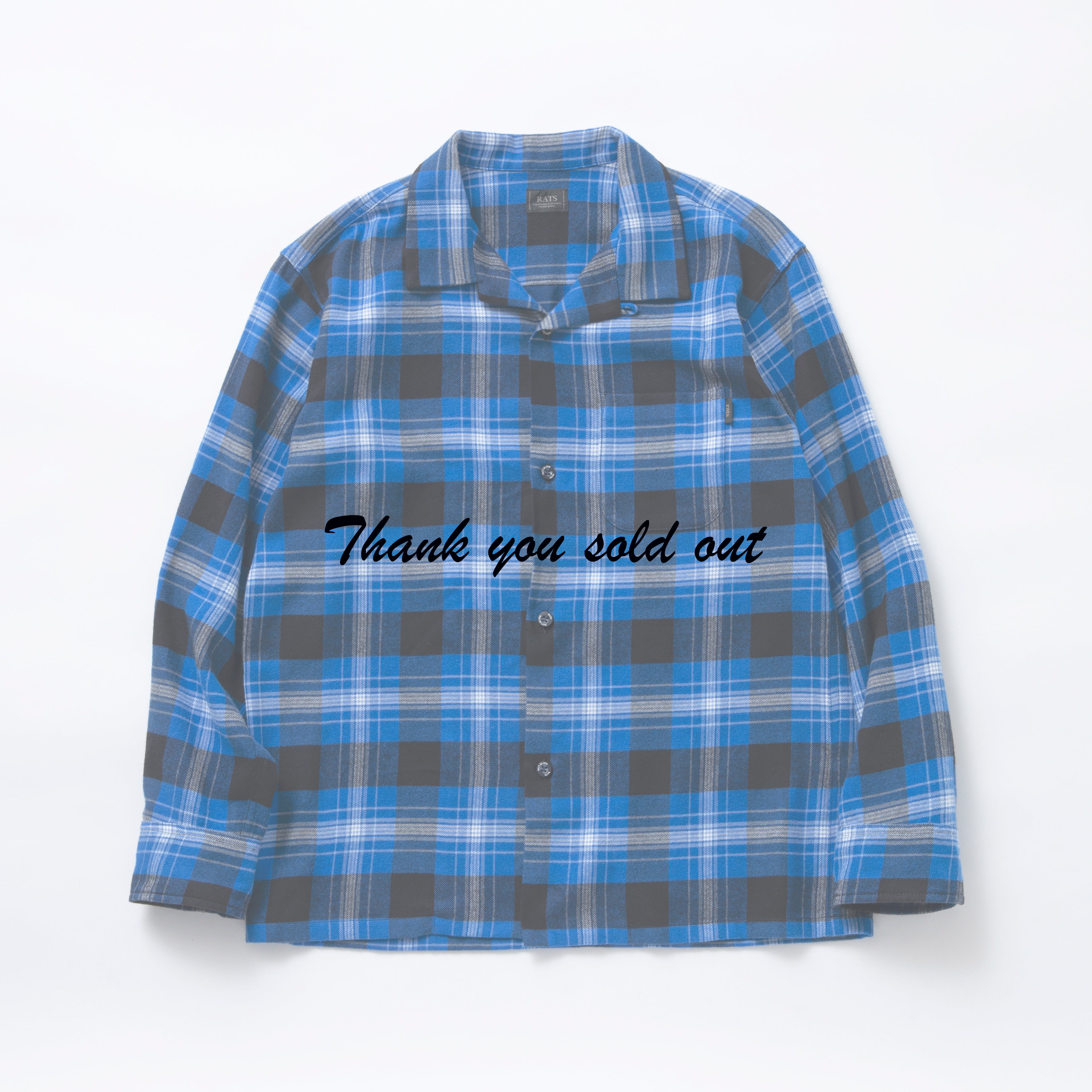 RATS YARN DYED COTTON CHECK SHIRT XLキムタク