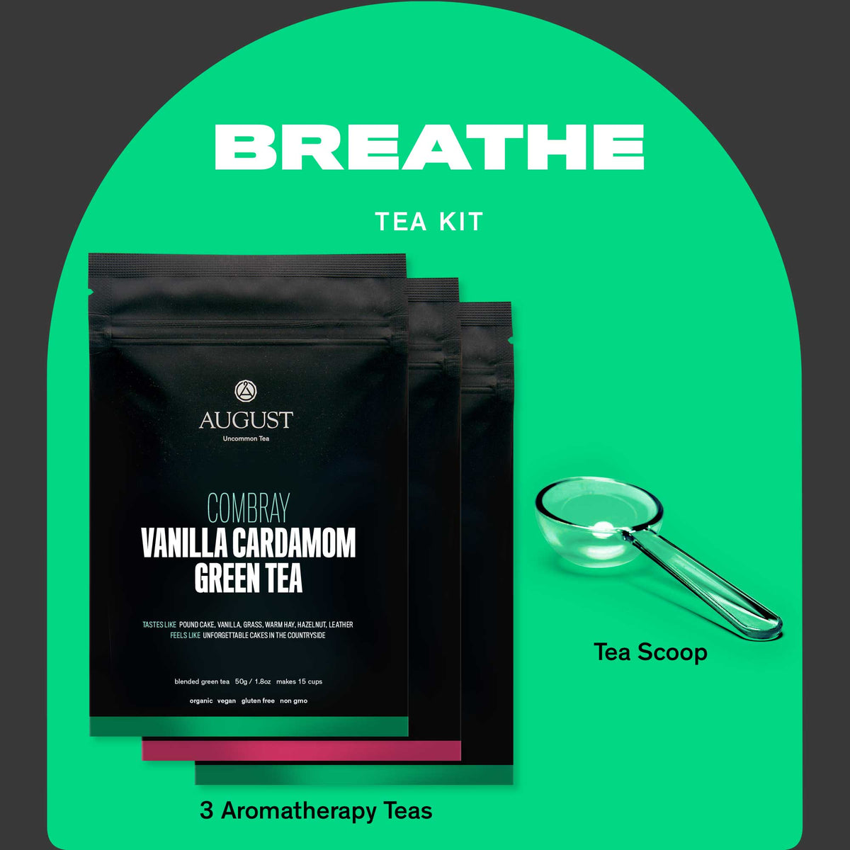 Breathe Tea Kit: 3 Aromatherapy Teas to Lift Your Mood