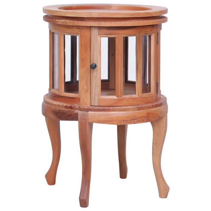 Vitrine Cabinet Natural 50x50x76 cm Solid Mahogany Wood - sku 283844
