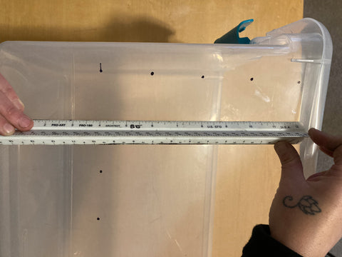 Making a shotgun fruiting chamber