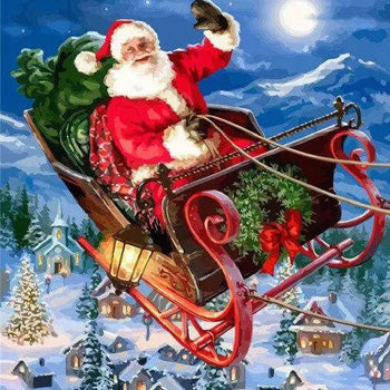 Santa Claus Flying