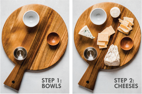 Image showing how to build a cheeseboard