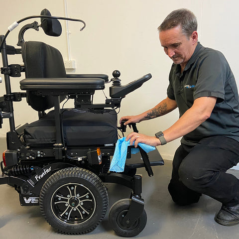 Regular Cleaning and Protection of Power Wheelchair