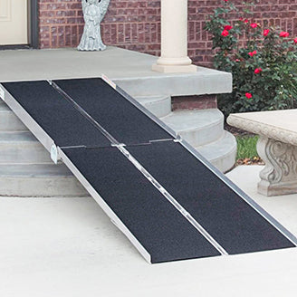 Wheelchair ramp on stairs