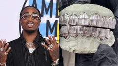 Quavo Invisible Set Diamond Grillz