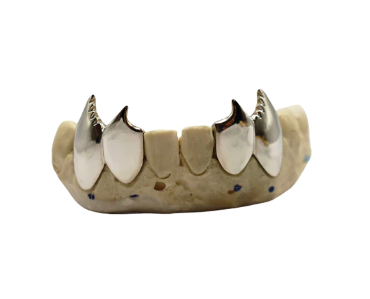 bottom 4 serrated fang grillz