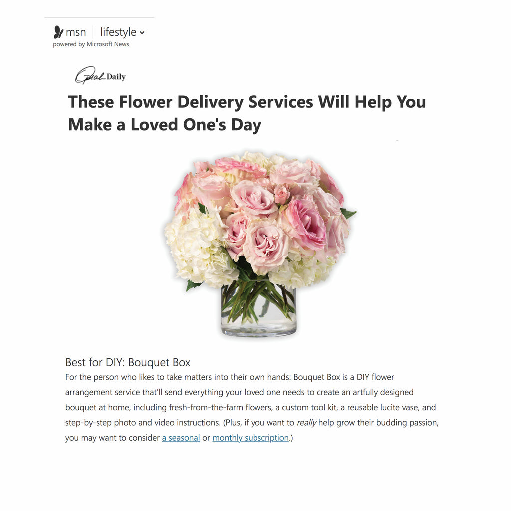 Best for DIY: Bouquet Box