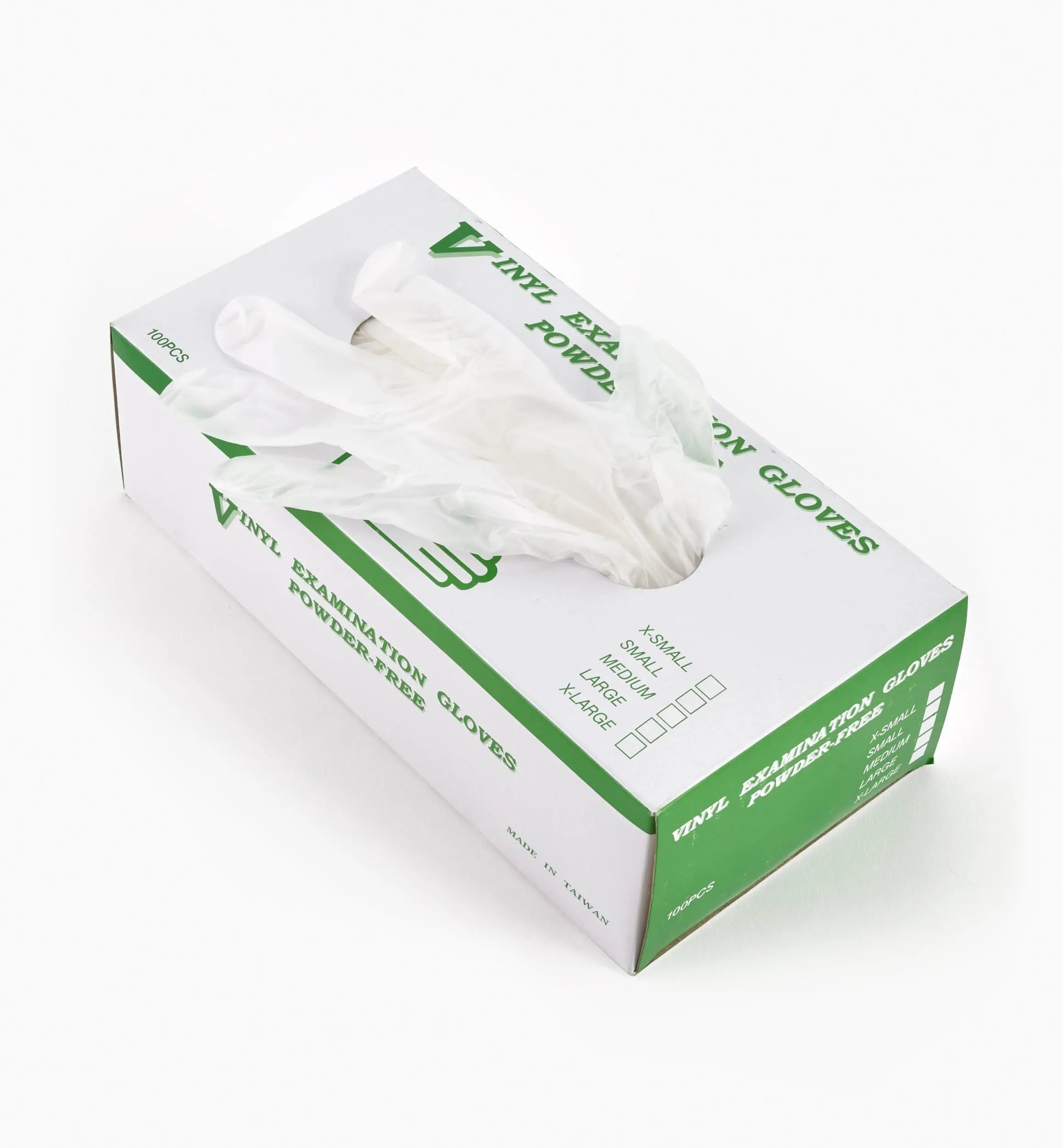 Vinyl Powder Free Medical Exam Gloves Size:Medium