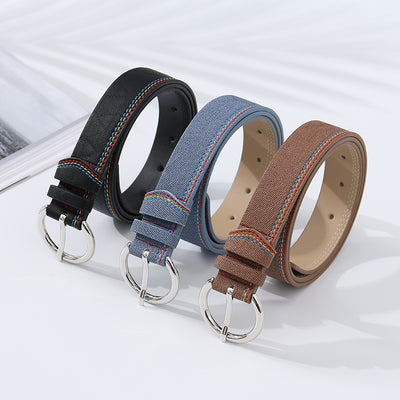 Leisure Style Round Buckle Design Belt for Women (Price For 1 Piece), supa.pk