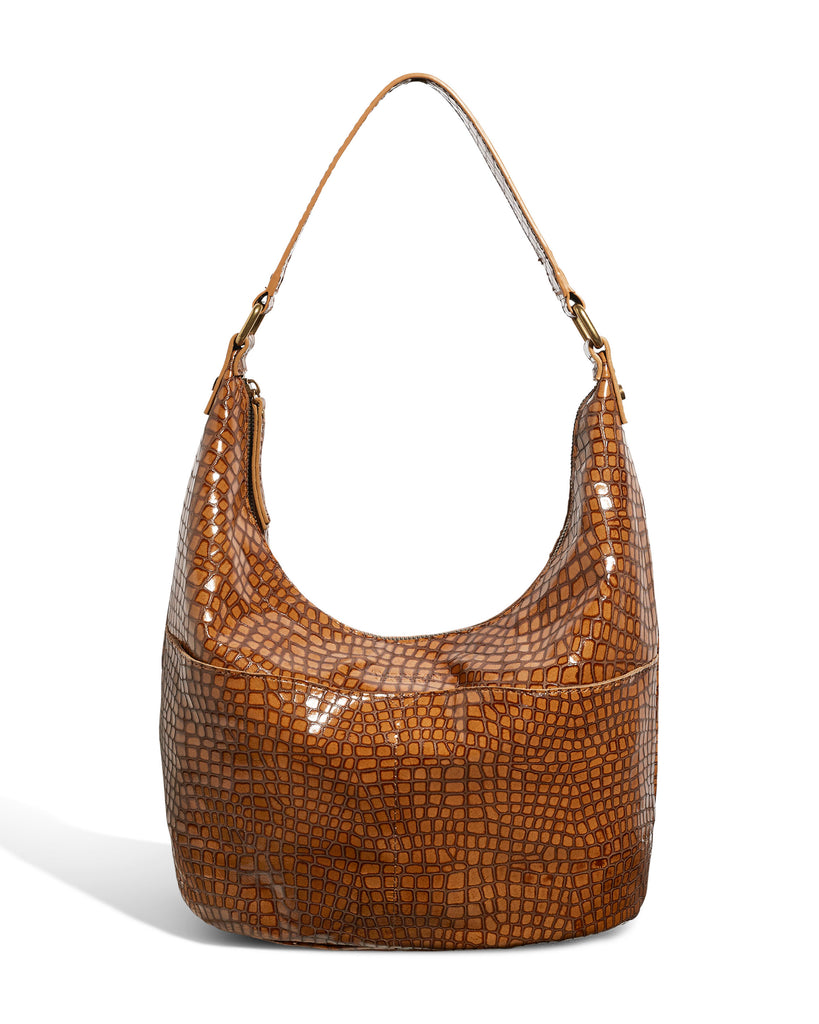 Women's Woven Leather Hobo Bag