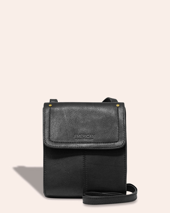 American Leather Co. Kansas Crossbody Black