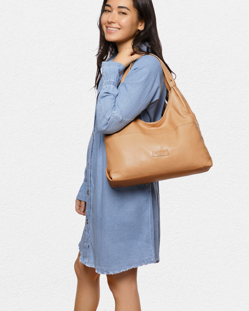 American Leather Co. Terry Shopper Cashew