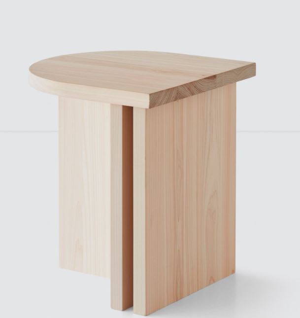 Hinoki Wood Side Table