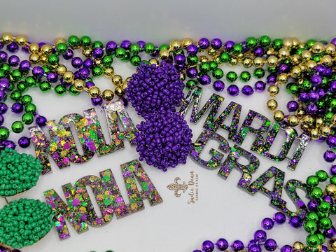 Mardi Gras Purple Headband With Charms – Gaby & Grace