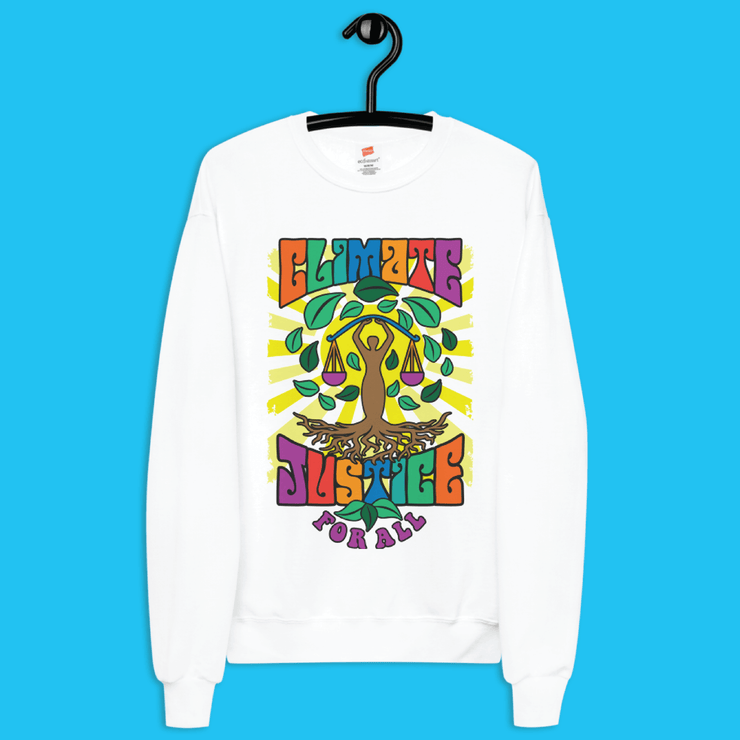 Climate Justice For All Crewneck Sweatshirt - Mask Your Beliefs