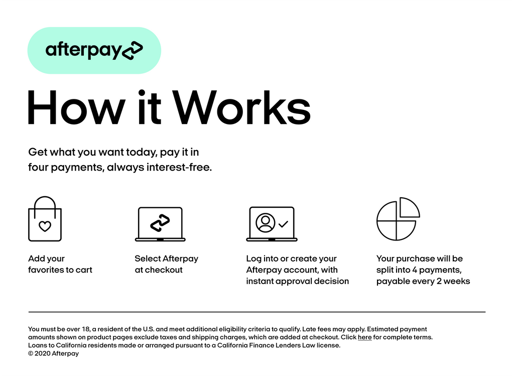 Sezzle & Afterpay In Store Purchase | Amendolaro