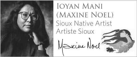 Maxine Noel artiste Sioux Nord de Fifty 50 Art des Premières Nations et Métis