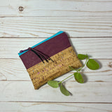 Mini Zip | Rainbow & Purple Cork