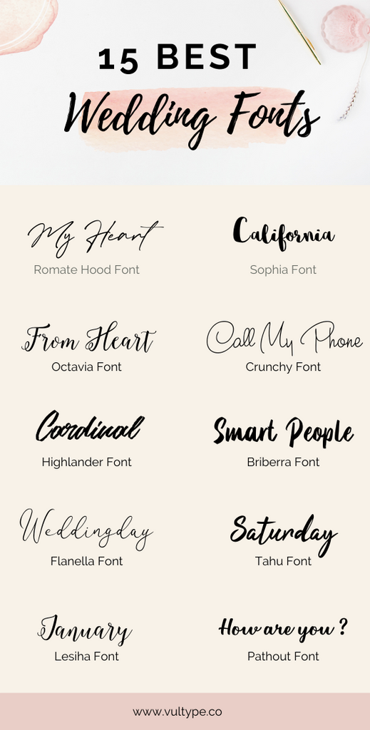 free script fonts for weddings