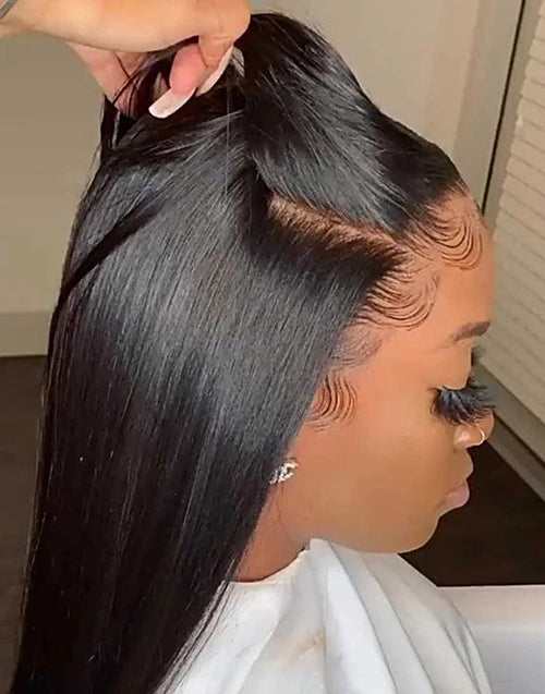 Lace front wig with baby hair 