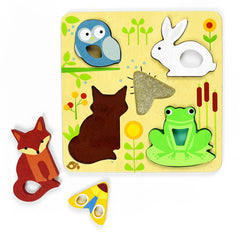 Tender Leaf Toys Touchy Feely Animal Puzzle