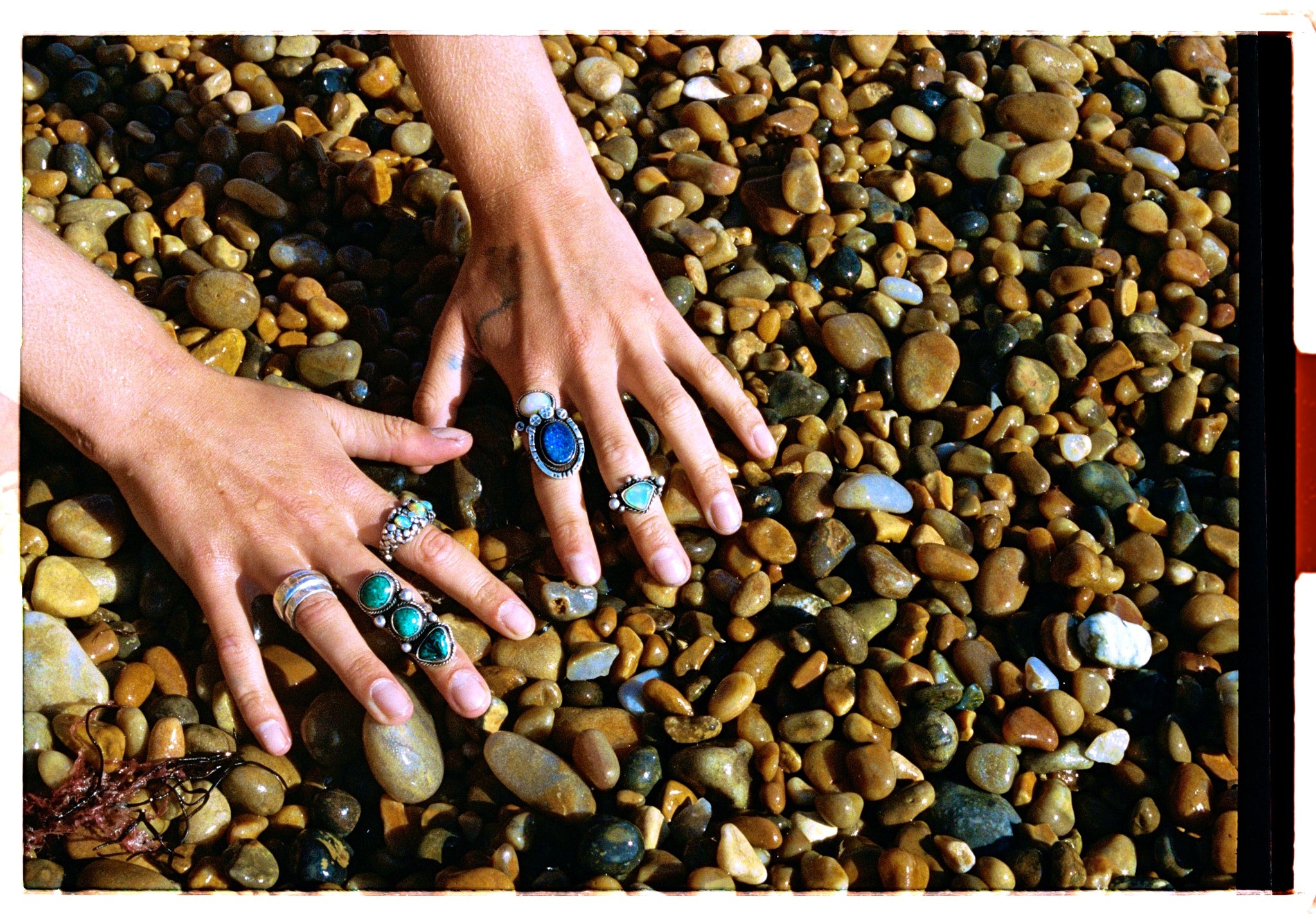 Alice & Lily Photoshoot by the English Coastline wearing Silver Jewellery 