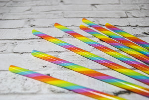Rainbow 10" Straw