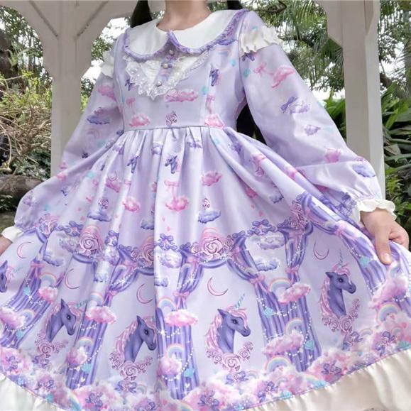 Magical Dreamy Unicorn Lolita Dress Sd01418 - pink classic lolita dress roblox