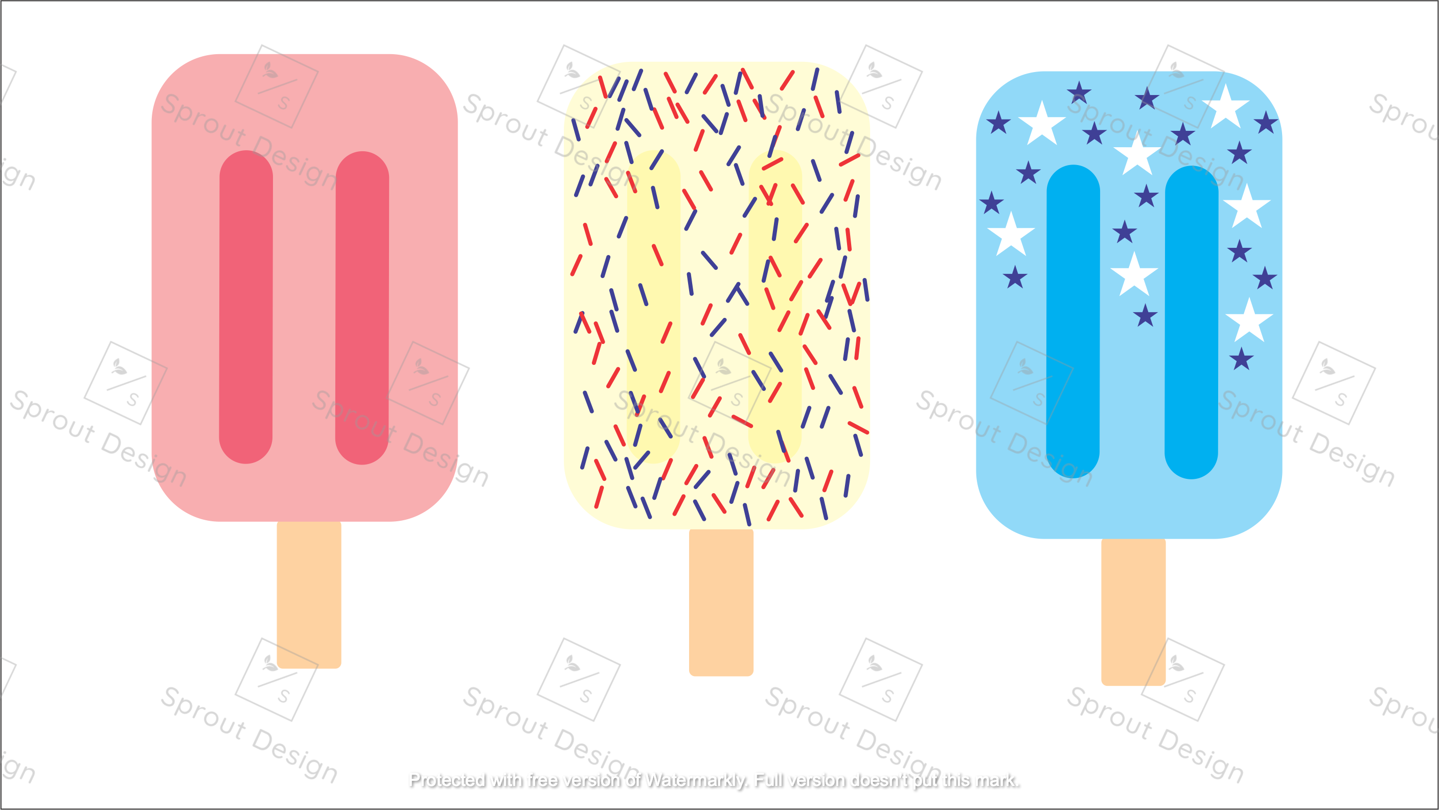 Download Red White And Blue Popsicles Svg 4th Of July Designs Shirt Svgs Sprout Designs