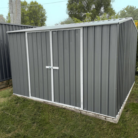 Absco Premier 10' Metal Storage Shed - Durable Backyard Steel Shed ...