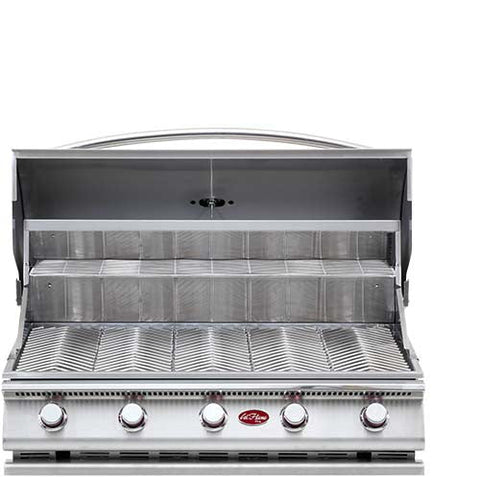 Cal Flame G-Series Built-In Propane Grill with a sleek stainless steel top