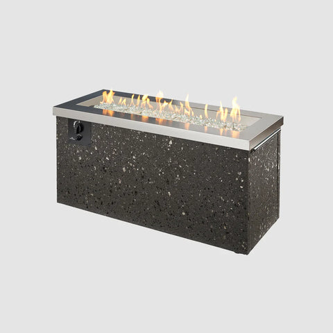 Main product image of the Fire Pit Table with flames, showcasing the overall design and ambiance.