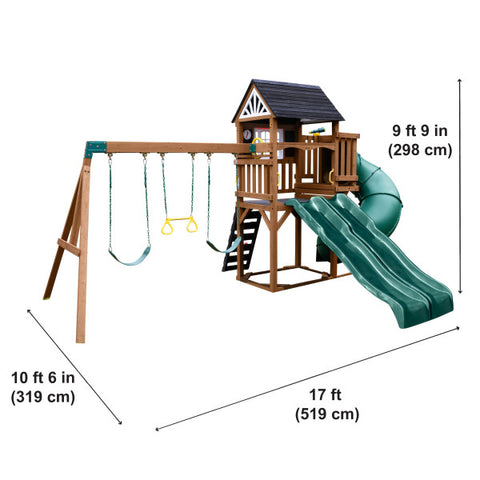 Dimensions of the timberlake wooden playset