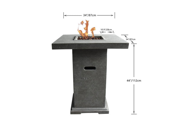 Elementi Montreal Bar Table  - OFG221 spec drawing