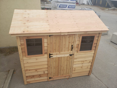 Plywood Roof on a storage shed