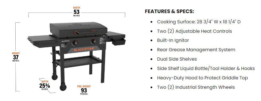 Features & Specs of the Original Griddle