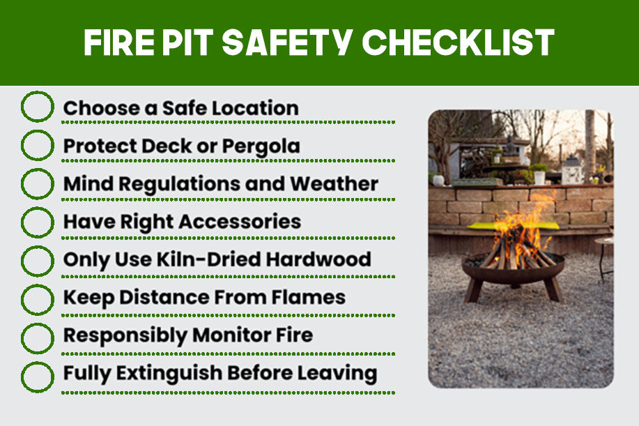 an image for a fire pit safety checklist