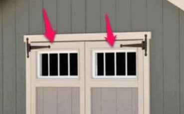 The Transom windows of the Ez Fit Heritage Shed.