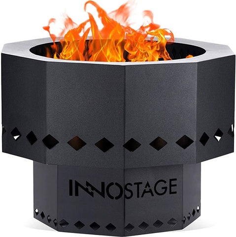 inno stage smokeless fire pit on a white background